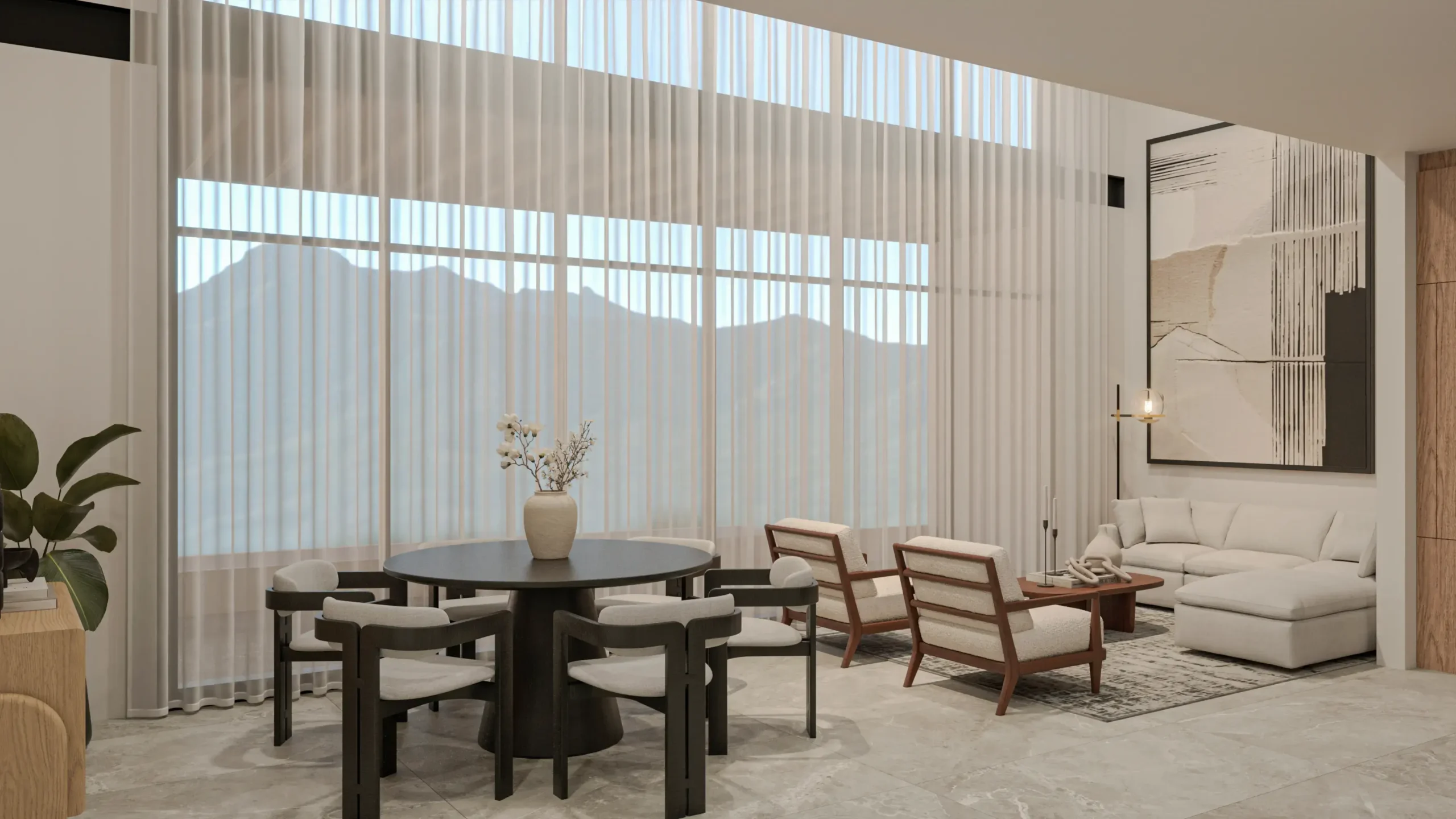 SALA - COMEDOR-Ixchel Arquitectura